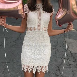 Ivory Fitted Dress